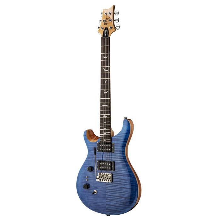 PRS SE Standard 24-08 LTD LH Electric Guitar, Faded Blue Angled
