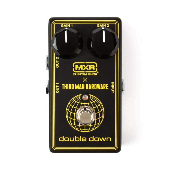 MXR X Third Man Hardware Double Down Boost Pedal top-down without padding