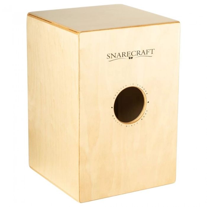 Meinl Snarecraft Series Cajon, 11 3/4 x 18, Almond Birch Frontplate back