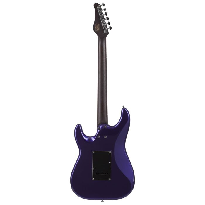 Schecter MV-6 Multi Voice Electric Guitar, Metallic Purple rear view