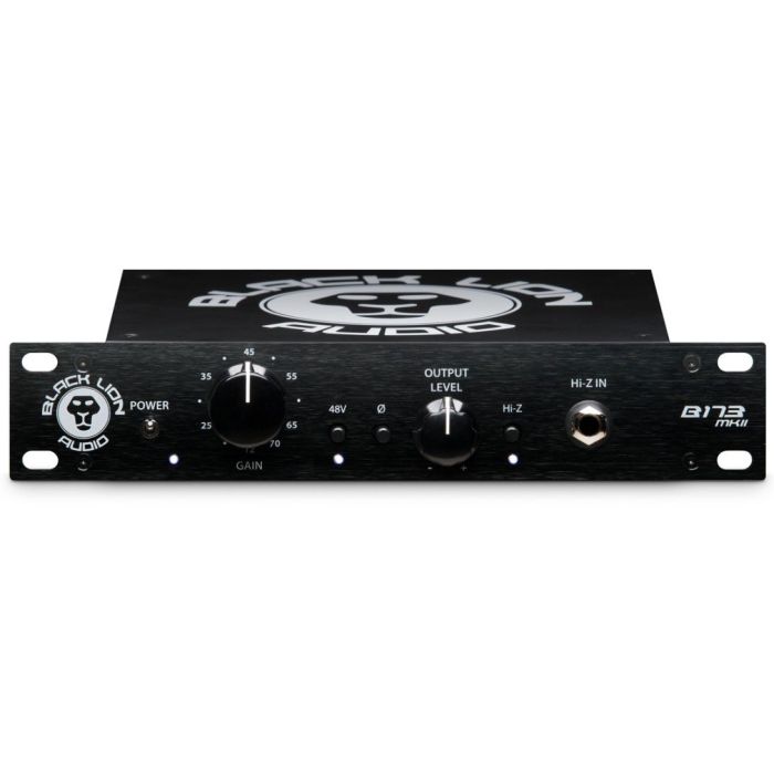 Black Lion B173 MK2 Single Channel 1073-Style Preamp front tilted view