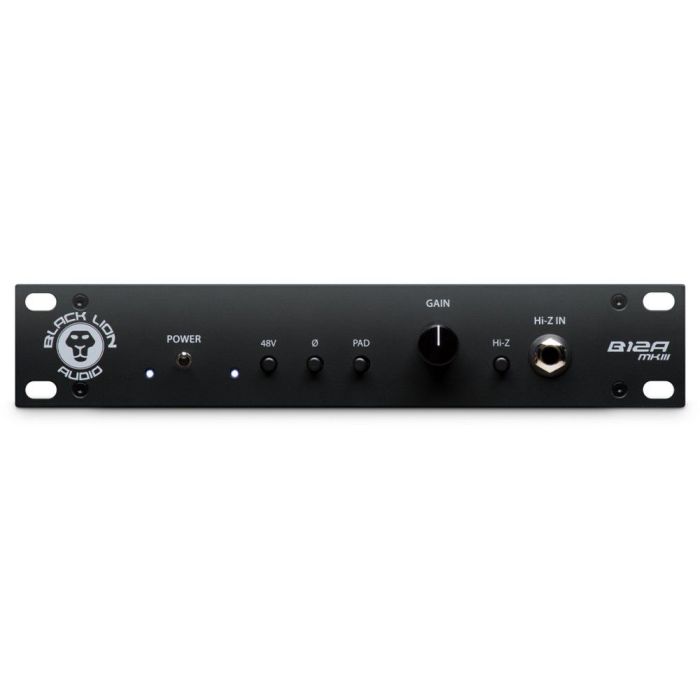 Black Lion B12A Mk3 Single Channel 312A-Style Preamp full front view