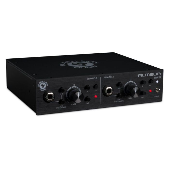 Black Lion Auteur Mk3 Two-Channel Preamp angled front view
