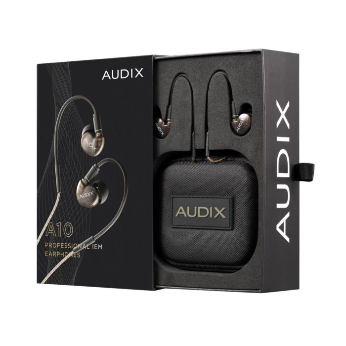Audix A10 Full Range Pro/Studio Earphones packaged