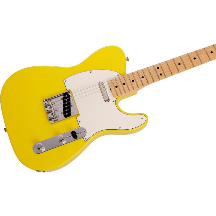 Fender MIJ Ltd International Color Telecaster MN Monaco Yellow, angled view