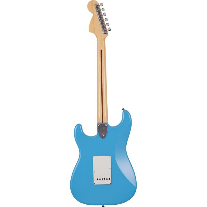 Fender MIJ Ltd International Color Stratocaster MN Maui Blue, rear view