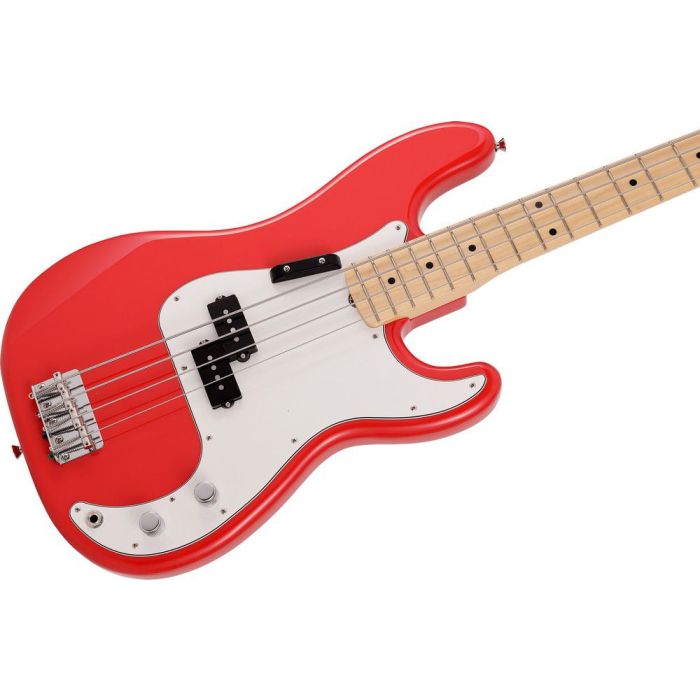 Fender MIJ Ltd International Color Precision Bass MN Morocco Red, angled view
