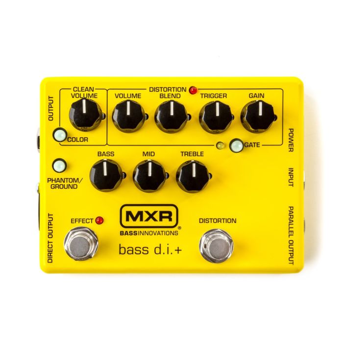MXR M80 Bass DI+ Special Edition Yellow Front