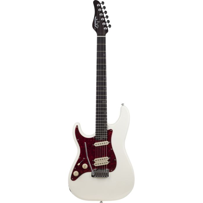 Schecter MV-6 Olympic White LH Multi Voice Electric Guitar front