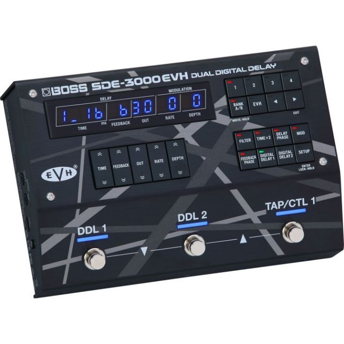Boss SDE-3000EVH Dual Digital Delay Angled
