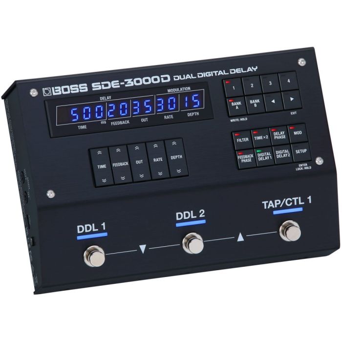 Boss SDE-3000D Dual Digital Delay Angled