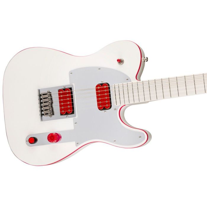 Fender John 5 Ghost Telecaster MN Arctic White, angled view