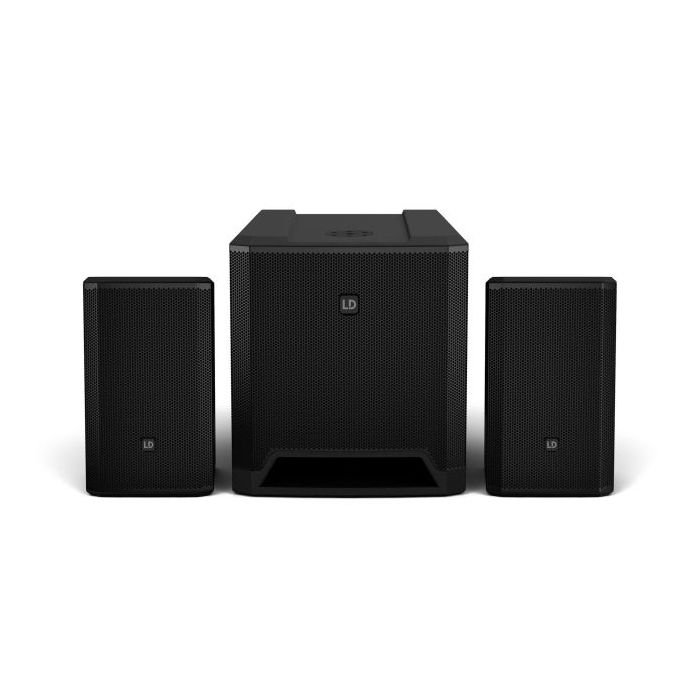 LD Systems Dave 12 G4X Compact 2.1 Powered PA System Front