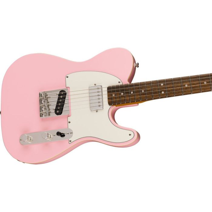 Squier FSR Classic Vibe 60s Custom Telecaster IL, Shell Pink angled view