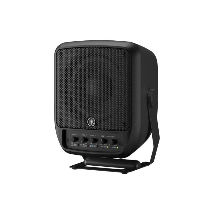Yamaha Stagepas 100 Portable PA Speaker - Without Rechargable Battery Angled
