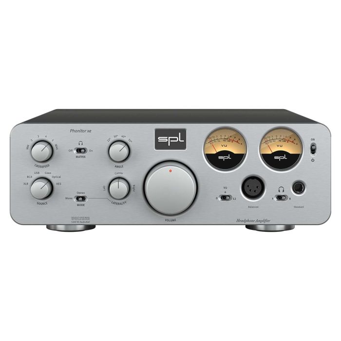 SPL Phonitor XE Headphone Amplifier, Silver Front