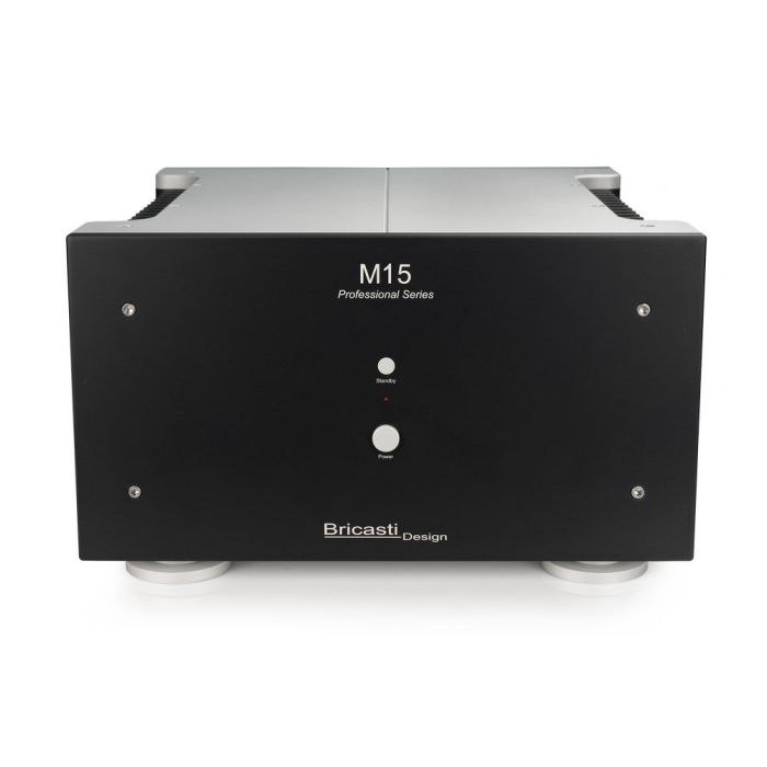 Bricasti M15 Pro Professional Stereo Power Amplifier, front view