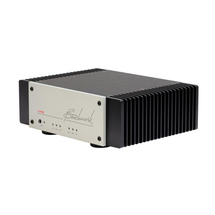 Benchmark Ahb2 High Res Amplifier Silver, front view