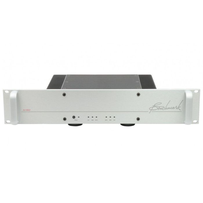 Benchmark Ahb2 High Res Amplifier Rackmounted Silver, front view