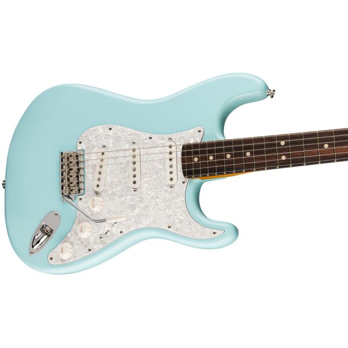 Fender Limited Edition Cory Wong Stratocaster Daphne Blue, angled view