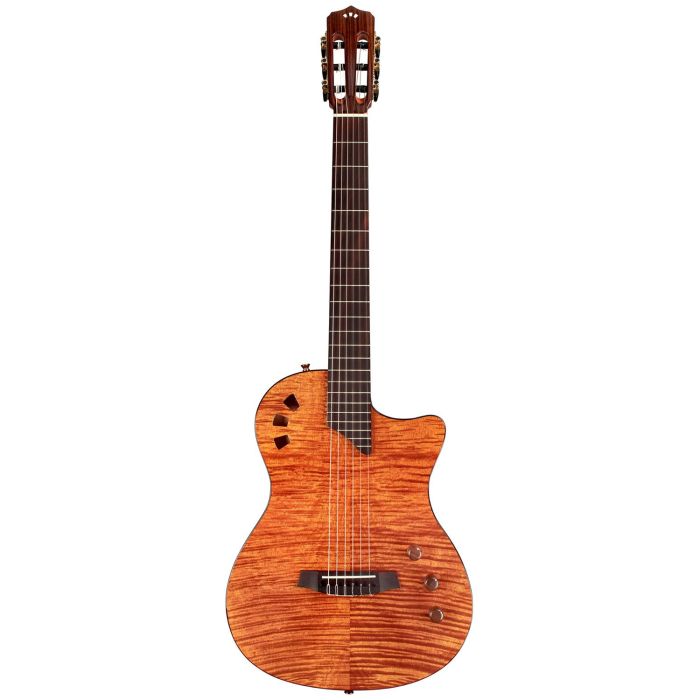 Cordoba Stage Electro Nylon Guitar, Natural Amber front view