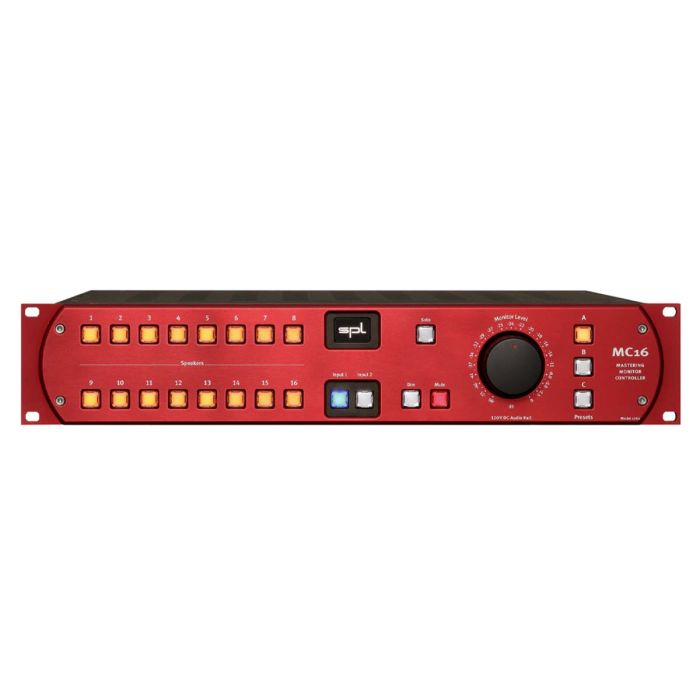 SPL MC16 16 Channel Mastering Monitor Controller, Red