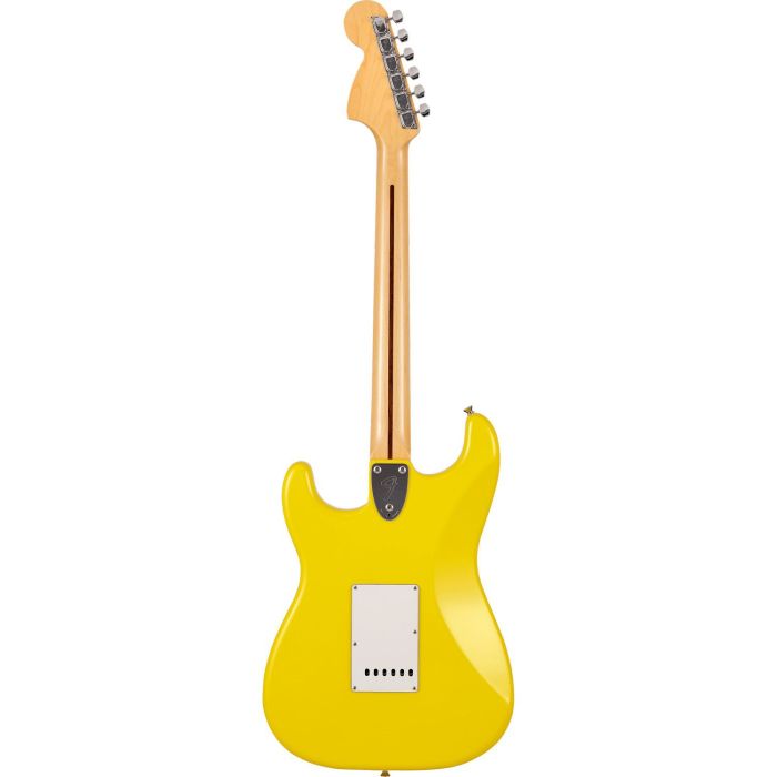 Fender MIJ Ltd International Color Stratocaster MN, Monaco Yellow rear view