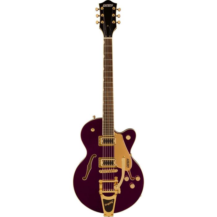 Gretsch G5655TG Electromatic Center Block Jr Single Cut w Bigsby and GHW IL Amethyst, front view