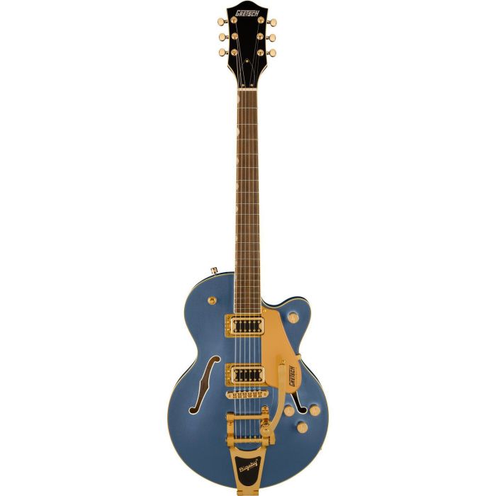 Gretsch G5655TG Electromatic Center Block Jr Single Cut w Bigsby and GHW IL Cerulean Smoke, front view