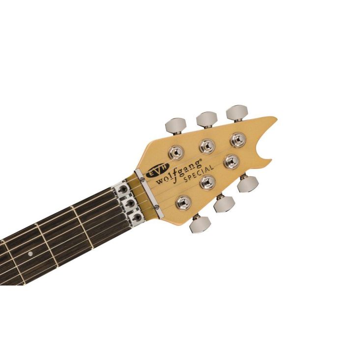 EVH Wolfgang Special EB Pharaohs Gold, headstock front