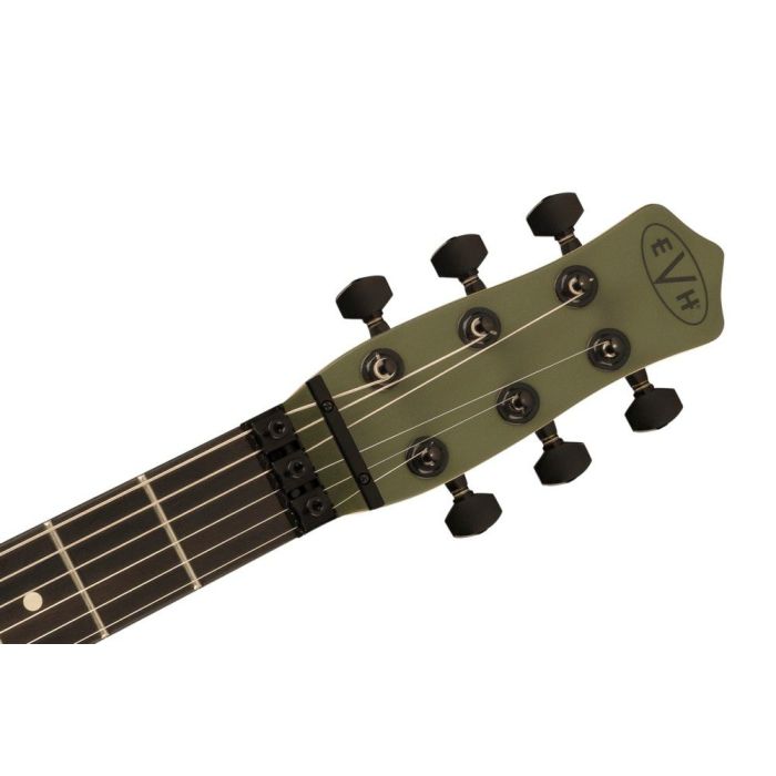 EVH Limited Edition Star EB Matte Army Drab, headstock front