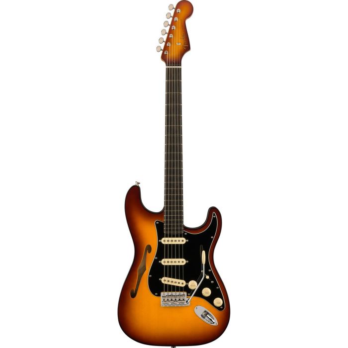 Fender Limited Edition Suona Stratocaster Thinline EB Violin Burst, front view