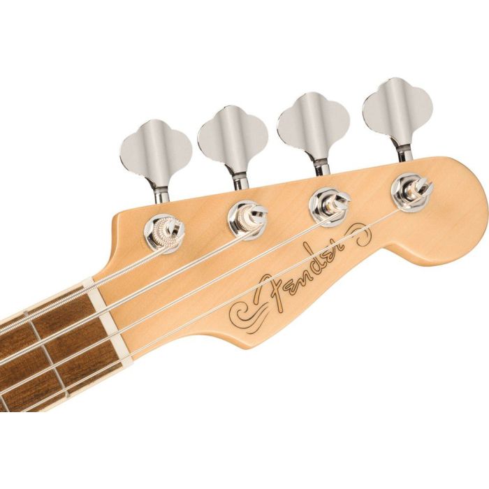 Fender Fullerton Precision Bass Uke WN TSPG 3 Color Sunburst, headstock front