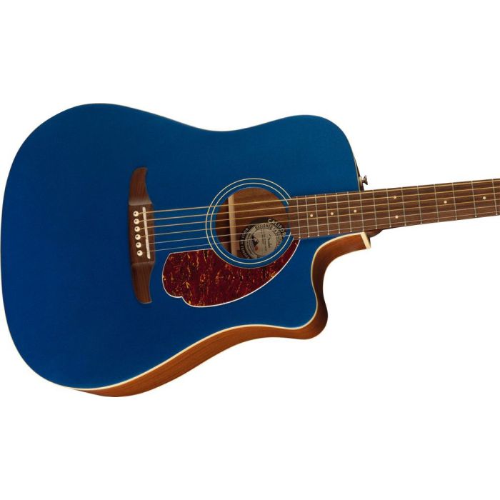 Fender Redondo Player WN TSPG Lake Placid Blue, body closeup