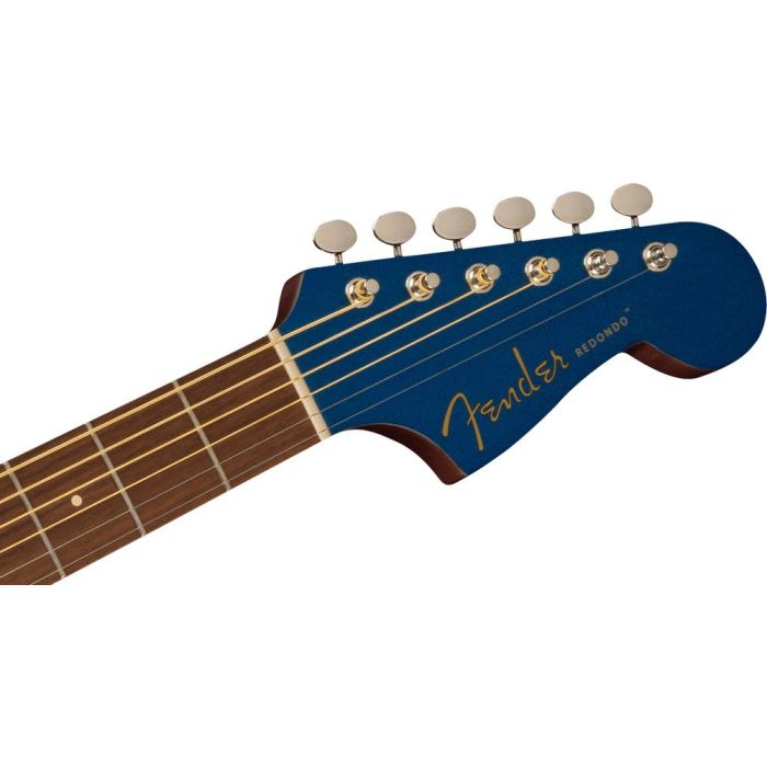 Fender Redondo Player WN TSPG Lake Placid Blue, headstock front