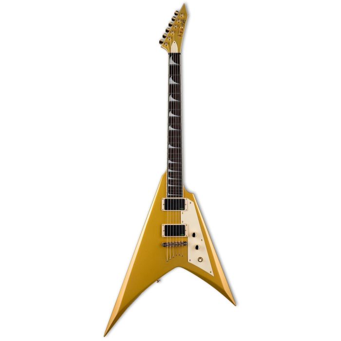 ESP LTD KH-V MGO Kirk Hammett Signature, Metallic Gold front view