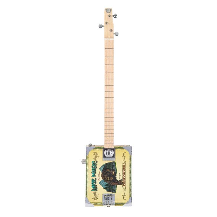 Lace Electric Cigar Box Guitar, Grizzly Bear, 3 String