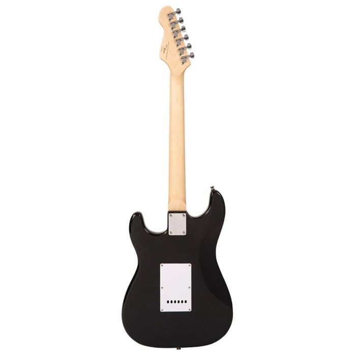 Encore E60 Blaster Electric Guitar, Gloss Black rear view