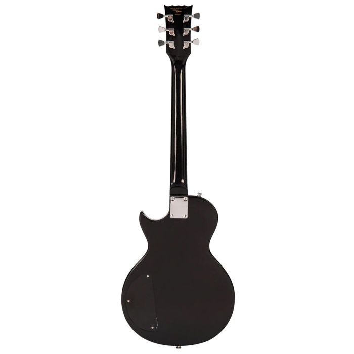 Encore E90 Blaster Electric Guitar, Gloss Black rear view