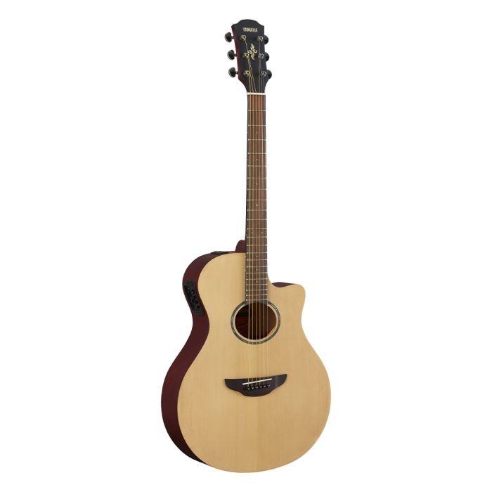 Yamaha APX600M Electro-Acoustic Guitar, Natural Satin Angled