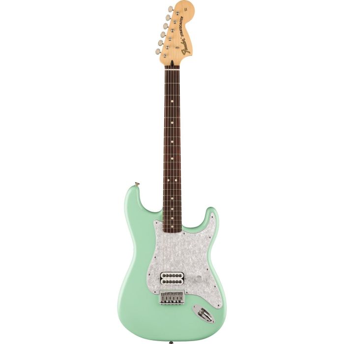 Fender Tom Delonge Stratocaster Rw Surf Green, front view