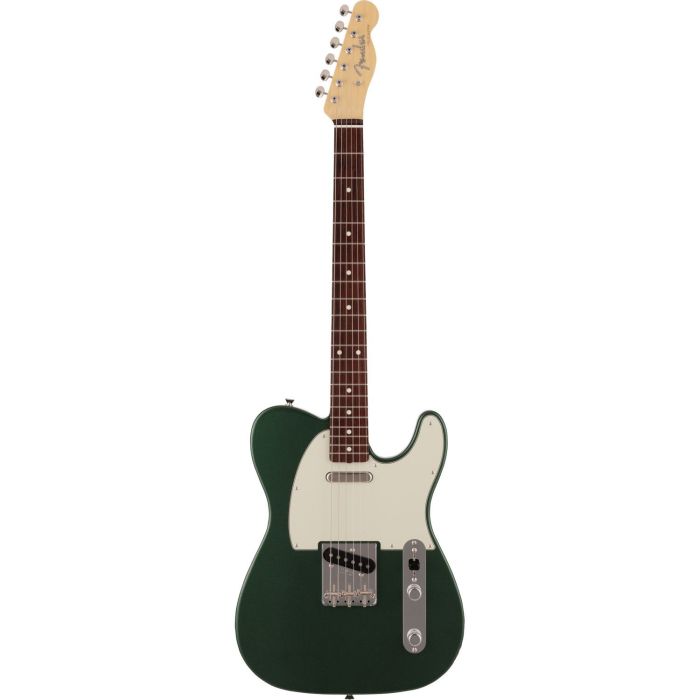 Fender 2023 Made In Japan Traditional 60S Telecaster RW Aged Sherwood Green Metallic, front view