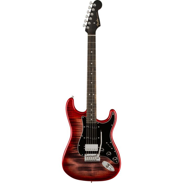 Fender Ltd Ed American Ultra Stratocaster HSS Streaked EB Umbra, front view