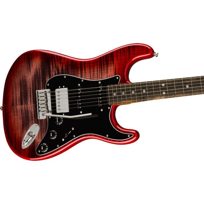 Fender Ltd Ed American Ultra Stratocaster HSS Streaked EB Umbra, angled view