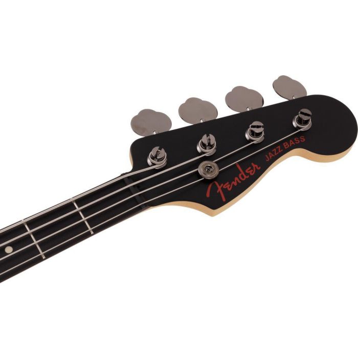 Fender Ltd Hybrid II Jazz Bass RW Noir Black headstock front