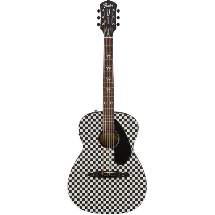 Fender Tim Armstrong Hellcat WN, Checkerboard front view