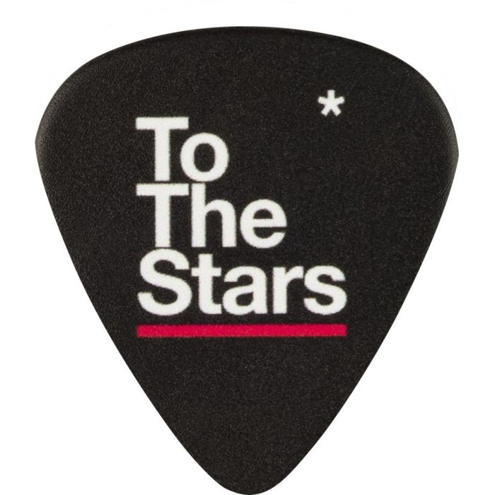 Fender Tom Delonge 351 Celluloid Picks, To The Stars black pick