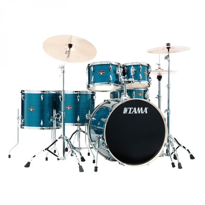 Tama Imperialstar 6pc Kit With Hardware Hairline Blue front