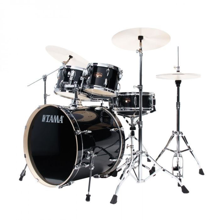 Tama Imperialstar 5Pc Kit With Hardware Hairline Black side angle