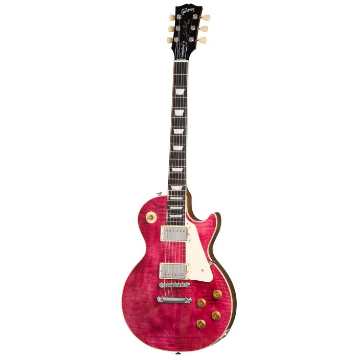 Gibson Usa Custom Color Les Paul Standard 50s Transparent Fuchsia, front view